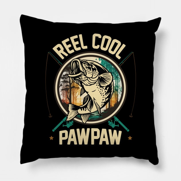 Reel Cool Pawpaw Fishing Gift Pillow by ryanjaycruz