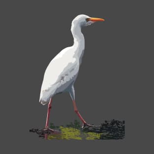 Cattle Egret on a walk T-Shirt