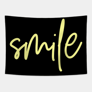 Smile - Yellow Tapestry