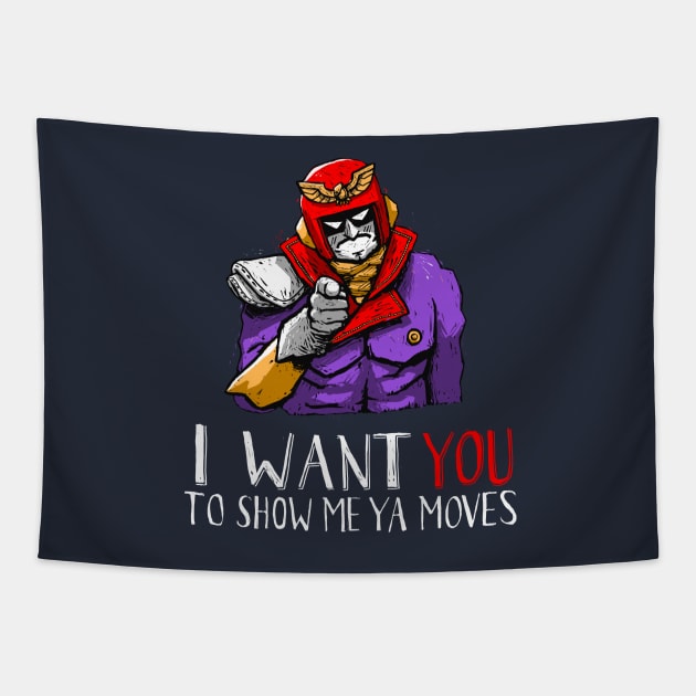 Show Me Ya Moves Tapestry by RonanLynam