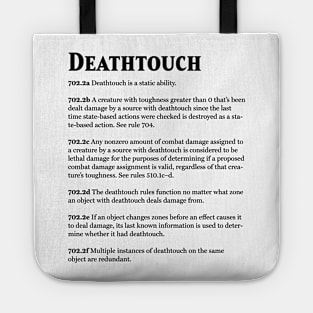 Magic the Gathering - Keyword Deathtouch Rules Text Tote