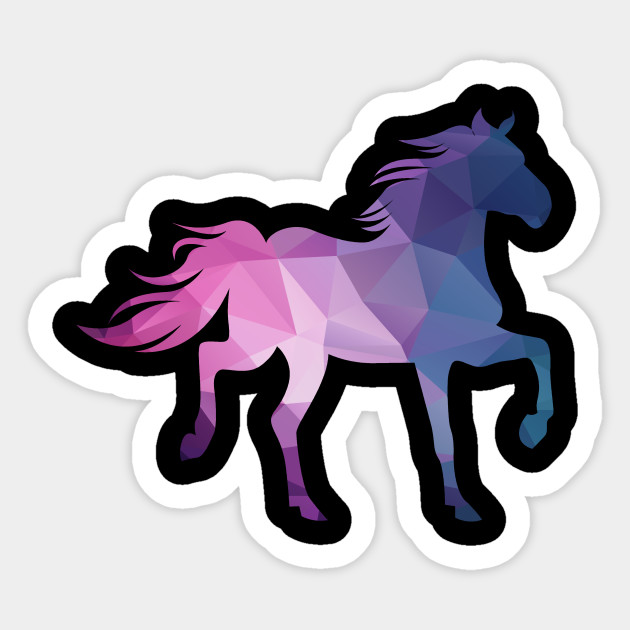 Abstract Horse Abstract Horse Sticker Teepublic Uk