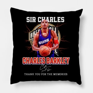 Charles Barkley The Chuck Basketball Legend Signature Vintage Retro 80s 90s Bootleg Rap Style Pillow