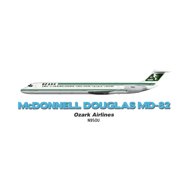 McDonnell Douglas MD-82 - Ozark Airlines by TheArtofFlying