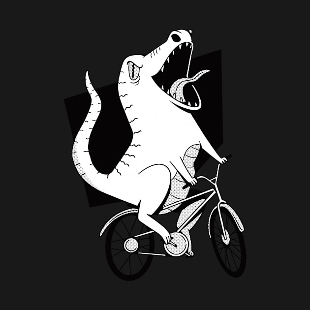 Funny bike dinosaur by Shadowbyte91