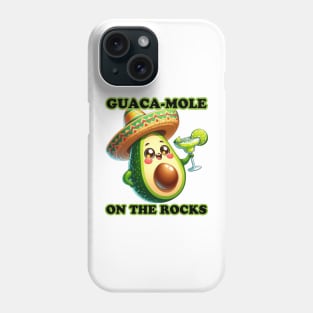 Avocado Fiesta - Guaca-Mole On The Rocks Party Shirt Phone Case