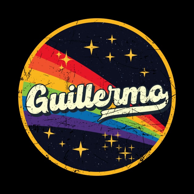 Guillermo // Rainbow In Space Vintage Grunge-Style by LMW Art