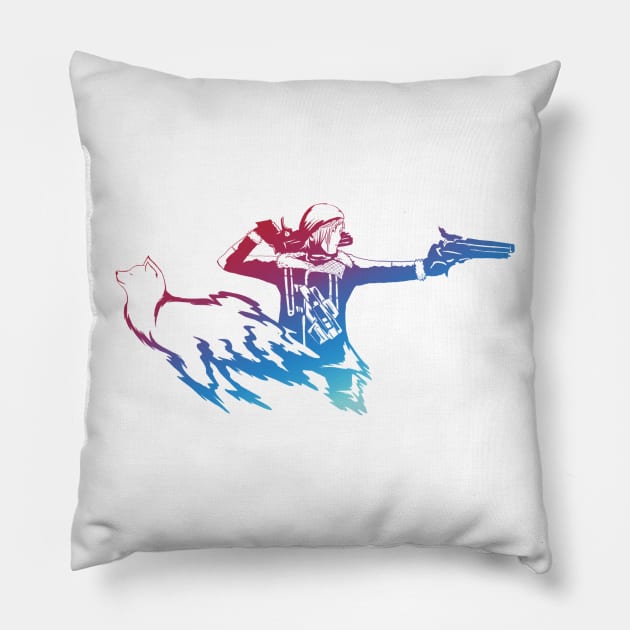 Prompto and Pryna (Episode Prompto) Pillow by Silveretta