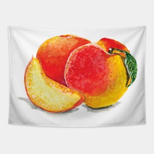 Watercolor Peaches Tapestry