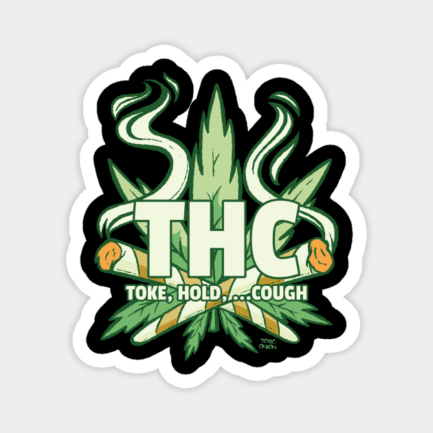 THC - Toke Hold Cough Magnet by Cosmo Gazoo