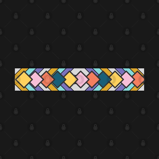 Pastel colours geometric pattern by Kittoable