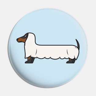 Ghost dachshund Pin