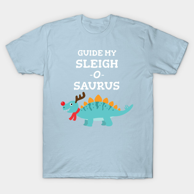 Discover Funny Dinosaur Christmas Stegosaurus - Dinosaur Christmas - T-Shirt