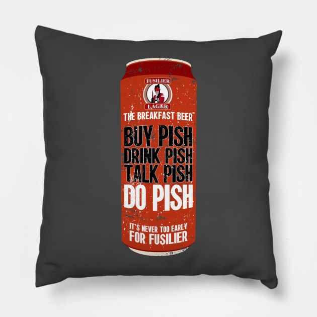 Fusilier Lager The Breakfast Beer Pillow by Meta Cortex