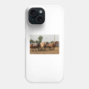 Horses in a trot Phone Case