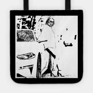 Black and White I Need a Ride Tote