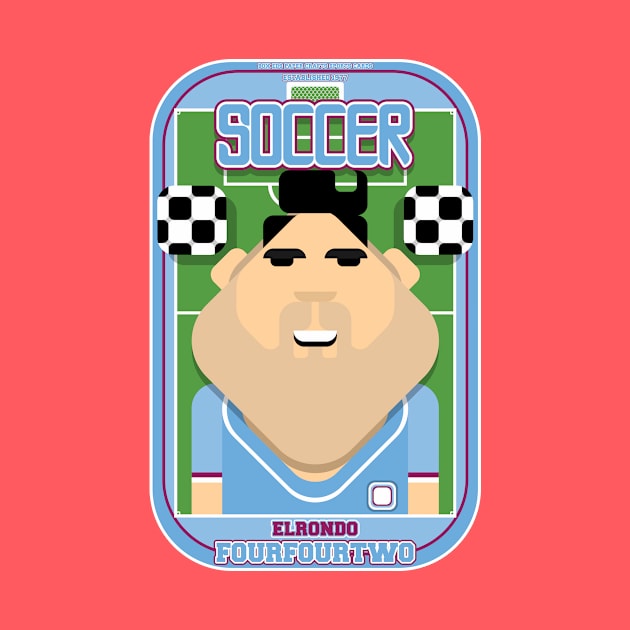 Soccer/Football Sky Blue - Elrondo Fourfourtwo - Seba version by Boxedspapercrafts