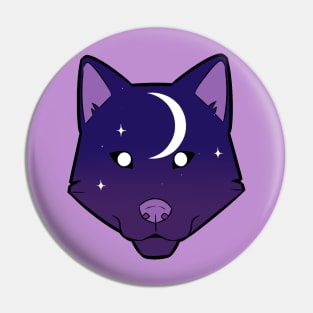 Lunar Wolf Pin