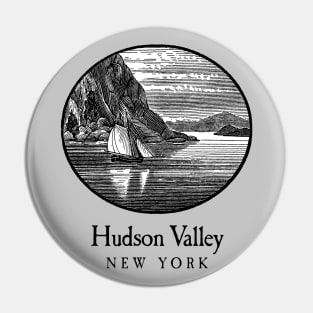 Hudson River Valley Storm King B&W Version Pin