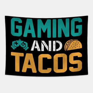 Gaming and Tacos Novelty Video Game Gift Tapestry