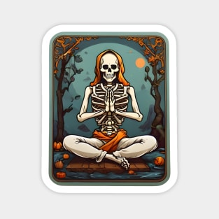 Meditation Skeleton Magnet