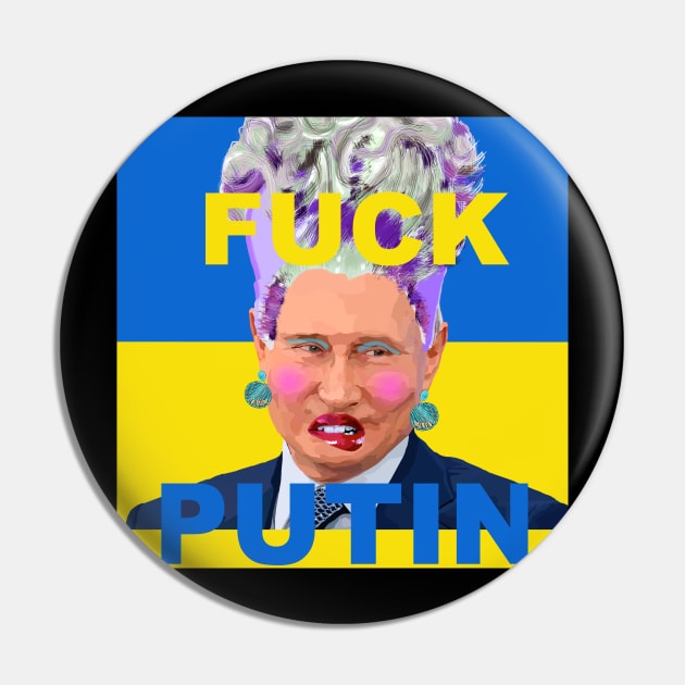 Drag Queen Putin Pin by Lynndarakos