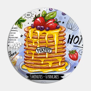 Pancakes recipe with you forever sweet food poster print Pin