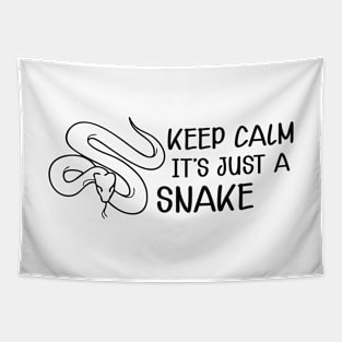 Snake - Keep calm it's just a snake Tapestry