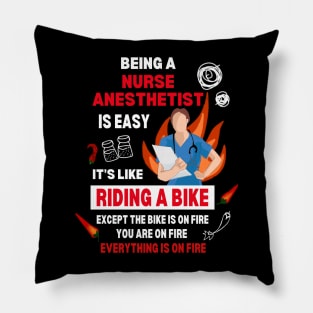 Funny Quote of Being a Nurse Anesthetist Pillow