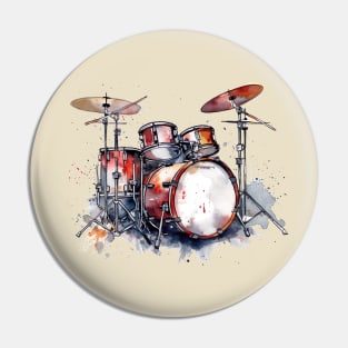 abstract drumset Pin