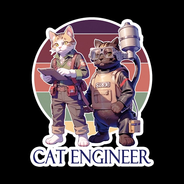 Cat Engineer by LycheeDesign