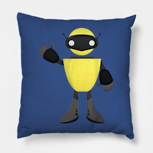 waving robot Pillow