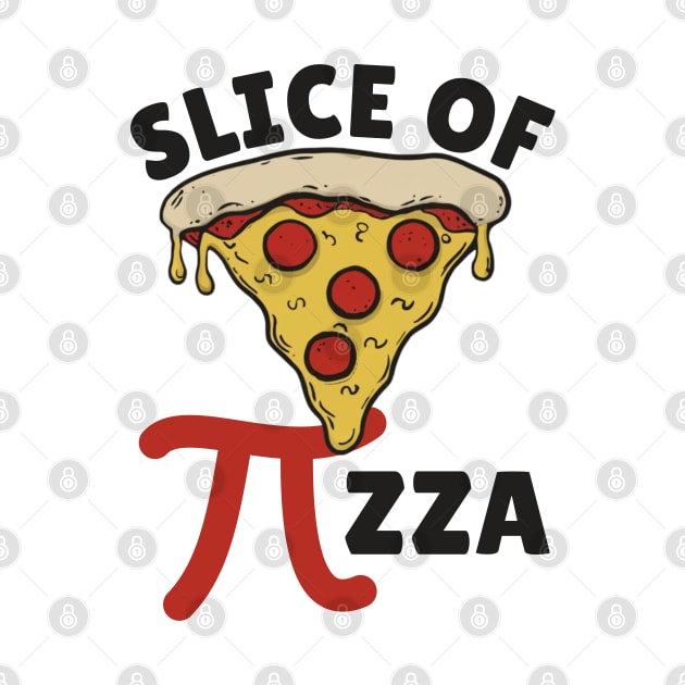 Slice Of Pi Day Pizza by Illustradise