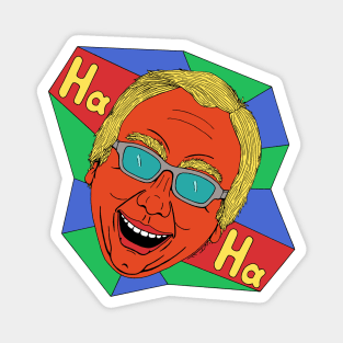 Laughing Man (Artist Self-Portrait) Magnet