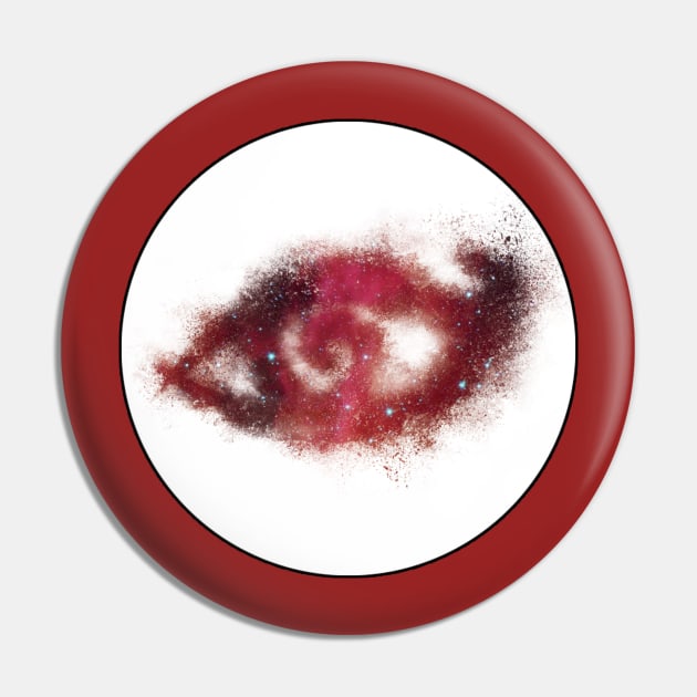 Shadowhunters rune / The mortal instruments - galaxy eye rune sand explosion (red galaxy) - Mundane gift idea Pin by Vane22april