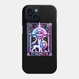 Strength Tarot Card Kawaii Cute Pastel Goth Phone Case