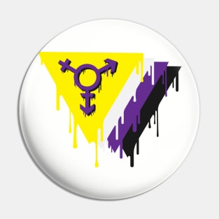 Nonbinary Pride Pin