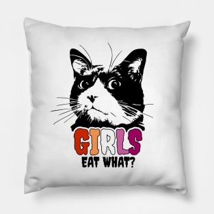 Girls eat what Pillow