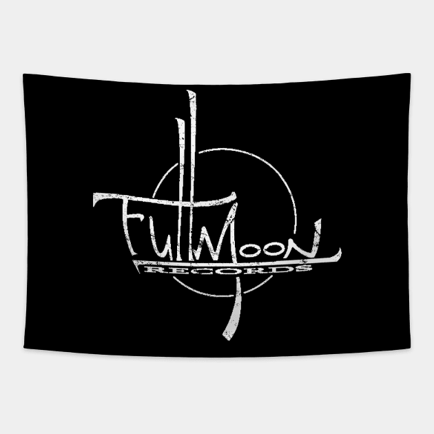 Full Moon Records Tapestry by MindsparkCreative