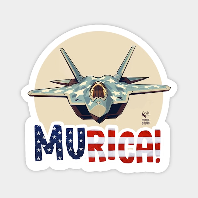 MURICA - Freedom by Air mail Magnet by mutu.stuff