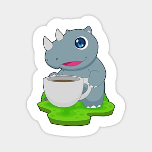 Rhino Cup Coffee Magnet