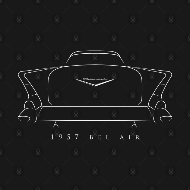 1957 Chevy Belair - rear stencil, white by mal_photography