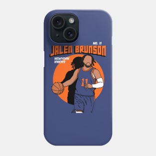 Jalen Brunson Comic Style Art Phone Case