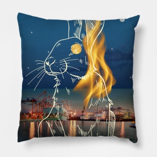 The power animal - rabbit Pillow