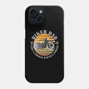 Cool motorcycle motorcyclist biker dad daddy Phone Case