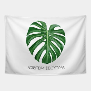 Monstera Deliciosa Plant Leaf Tapestry