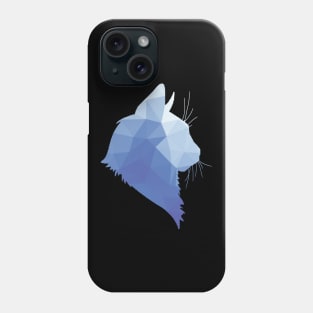 Blue Abstract Cat - CatCollection #4 Phone Case