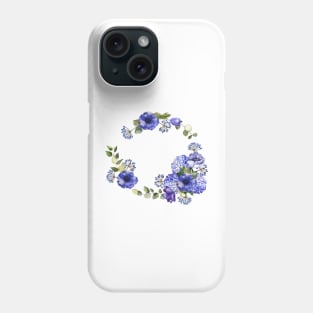 Blue flowers Phone Case