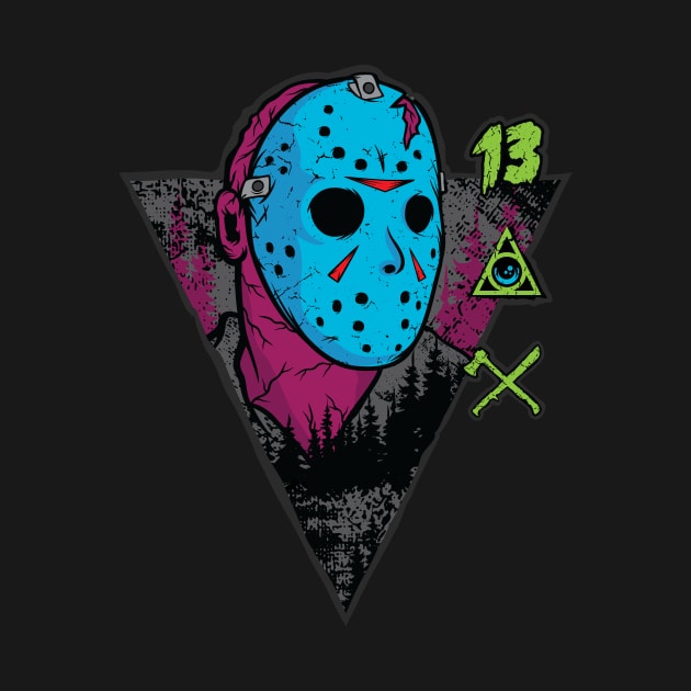 The Original Zombie - Jason (Retro Purple Version) by TerrorTalkShop
