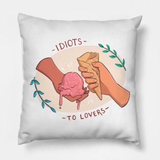 idiots to lovers - tropes series Pillow